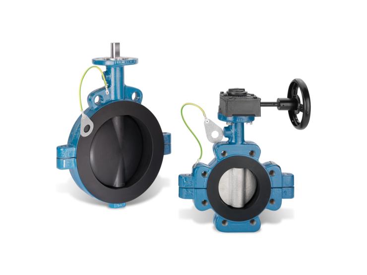 Butterfly Valve for Avoiding Electrostatic Charges
