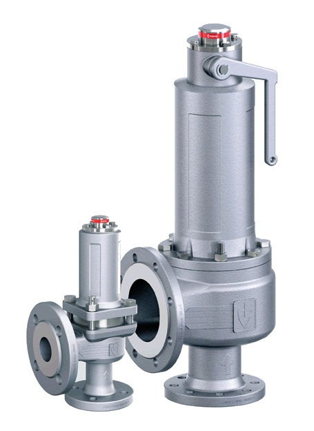 Type test approved flange safety valves for industrial applications