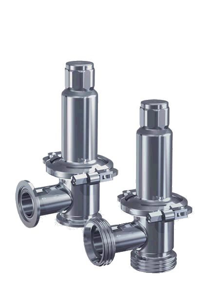 Safety fittings for hygienic applications