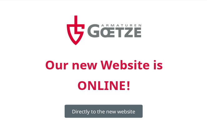 Nové webové stránky společnosti Goetze Armaturen